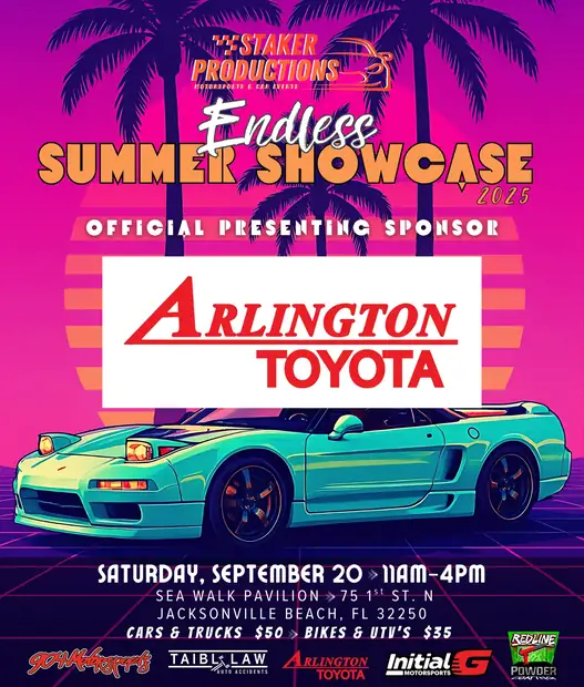 Arlington Toyota presenting sponsor flyer