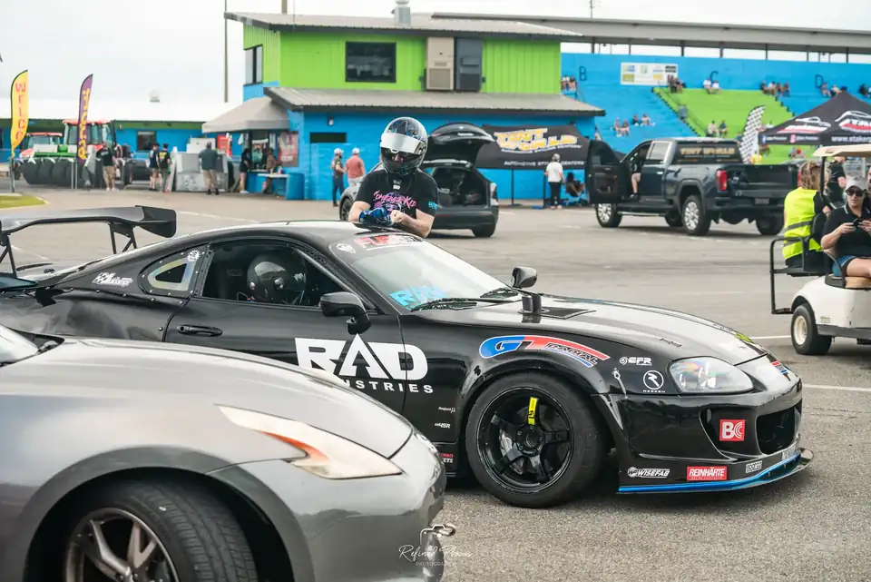 RAD drift car in the paddock