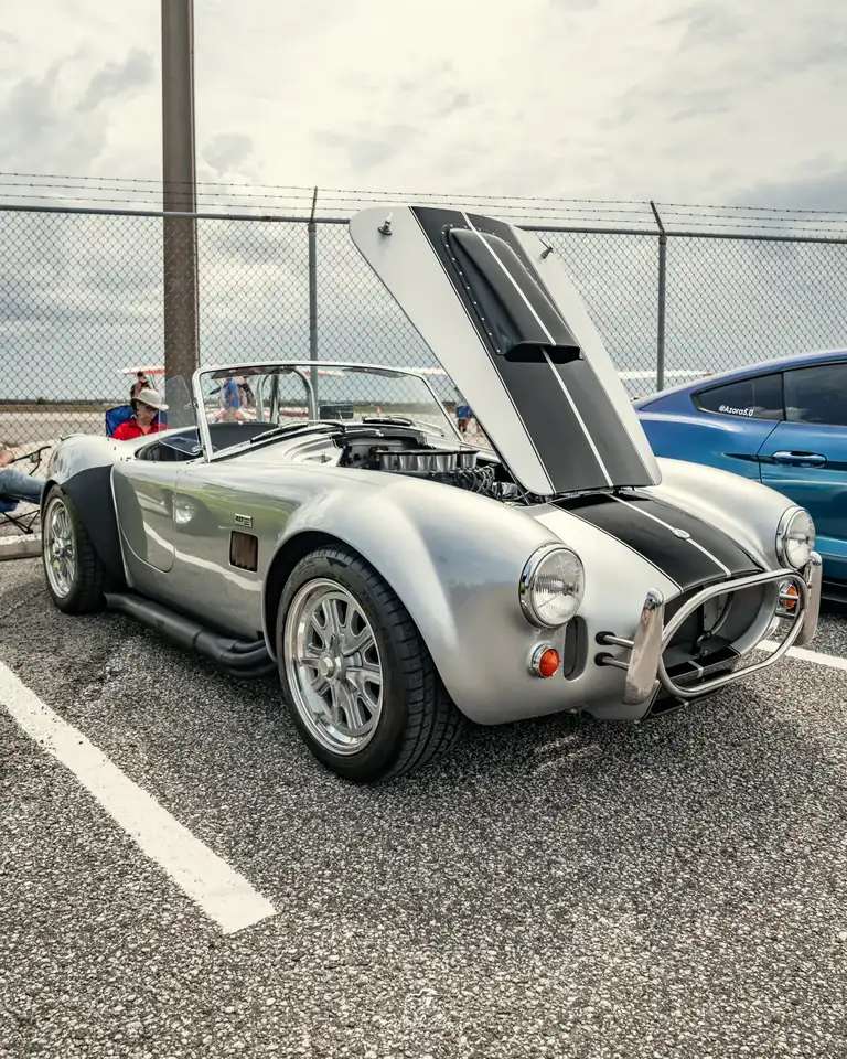 Silver Shelby Cobra