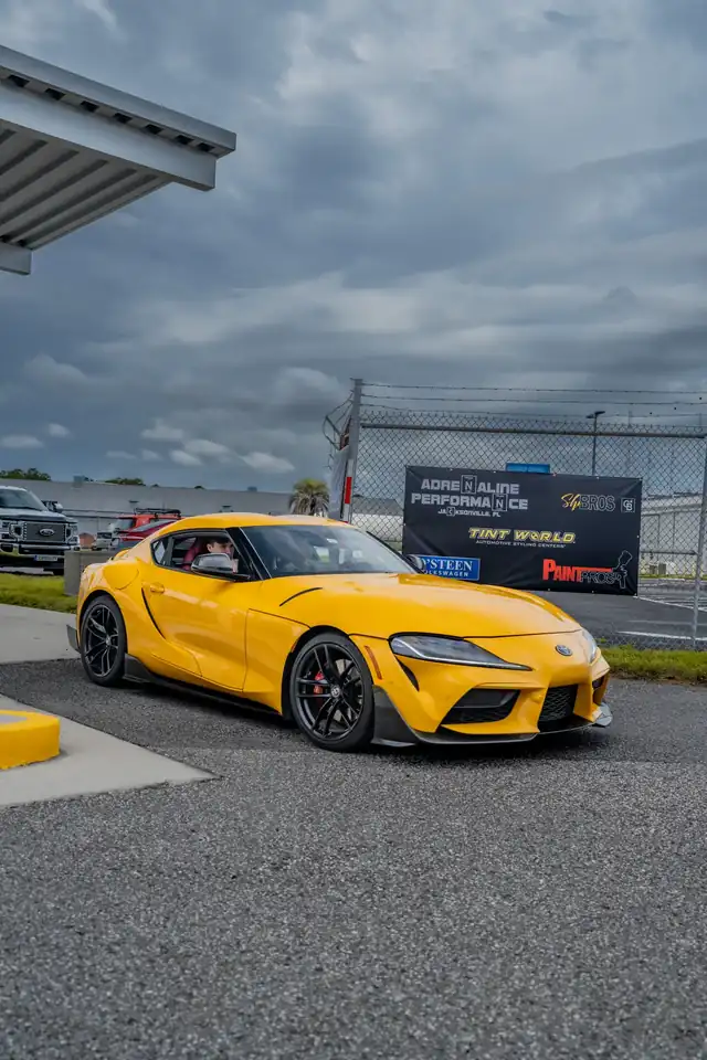 Yellow Toyota Supra