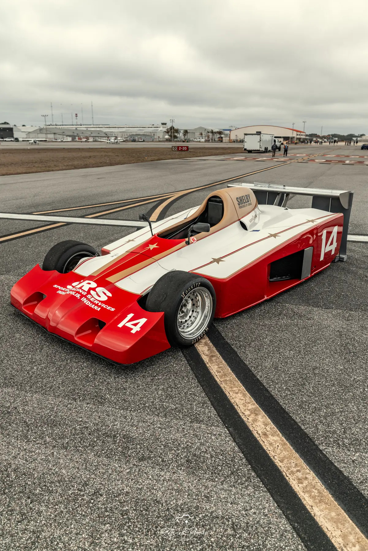 Race car on the runway at Wings N&rsquo; Wheels